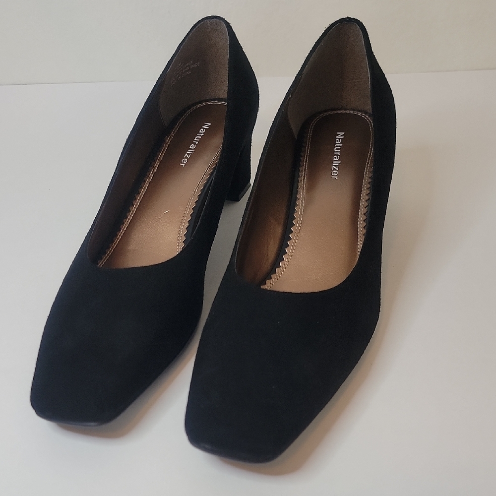 Naturalizer Black Suede Heels